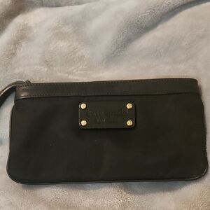 Kate Spade Black Clutch with Gold Details